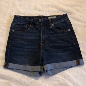 Aeropostale dark blue jean shorts